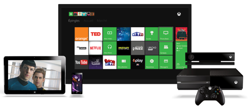 TV en direct sur Xbox