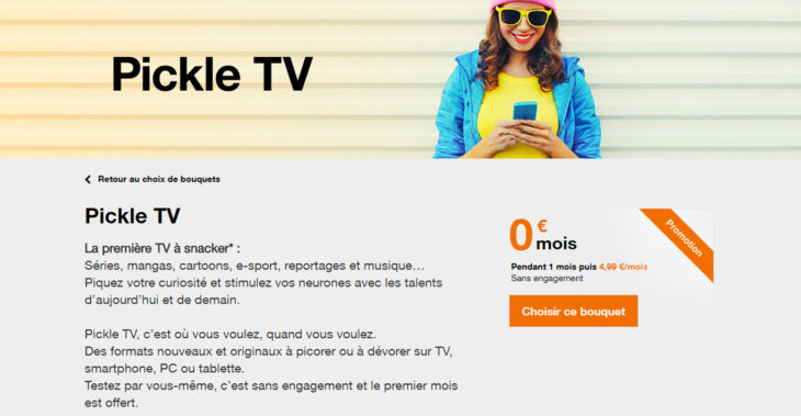 Orange Pickle TV gratuit