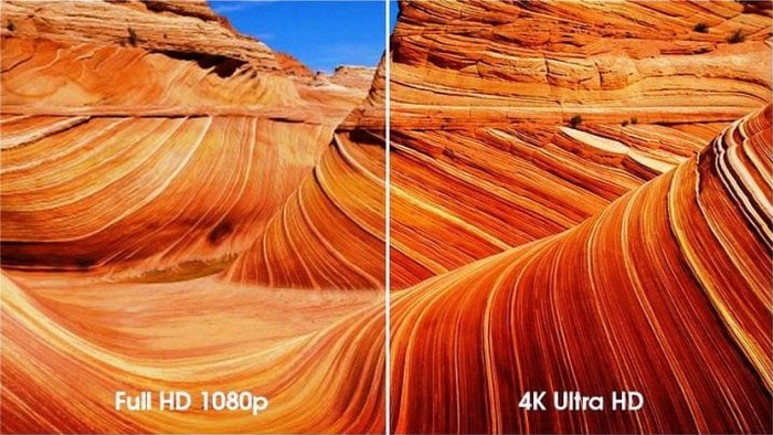 Différence qualité image 1080p et 4k