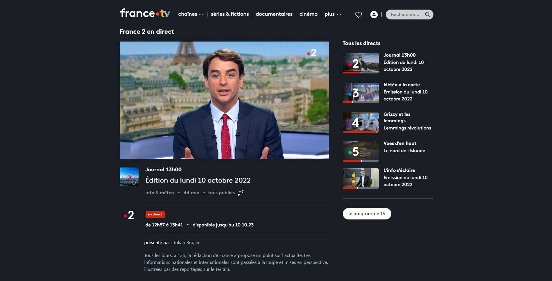 France 2 TV live