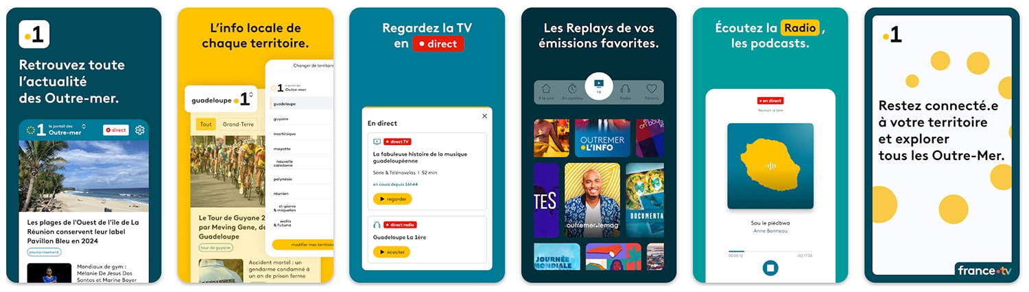 Application mobile France TV La 1ère