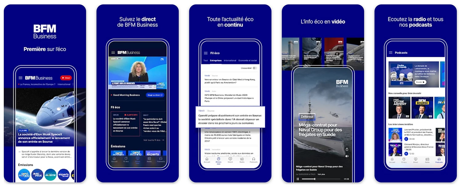Application mobile BFM Business