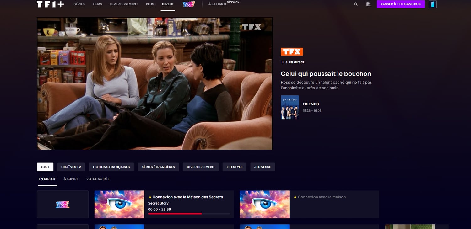 TFX en direct sur TF1+