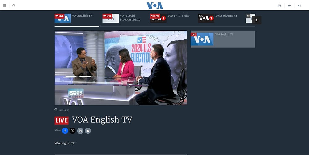 VOA live streaming