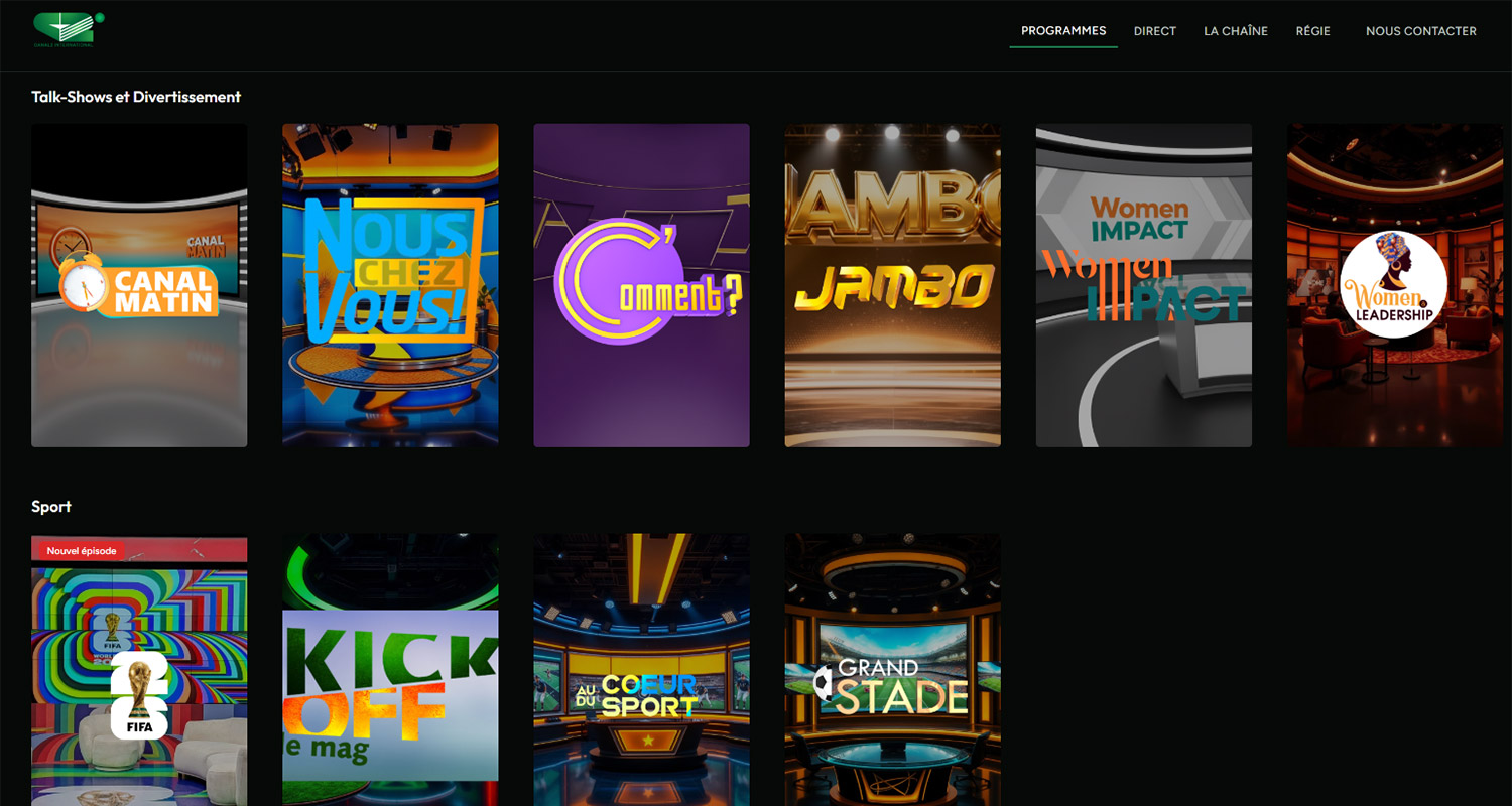 Programmes Canal 2 International en replay gratuit