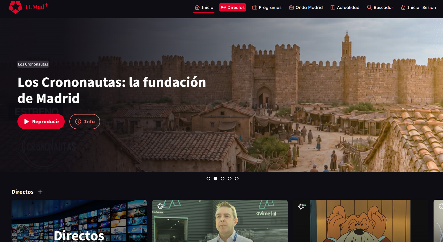 Plateforme de streaming TLMad+