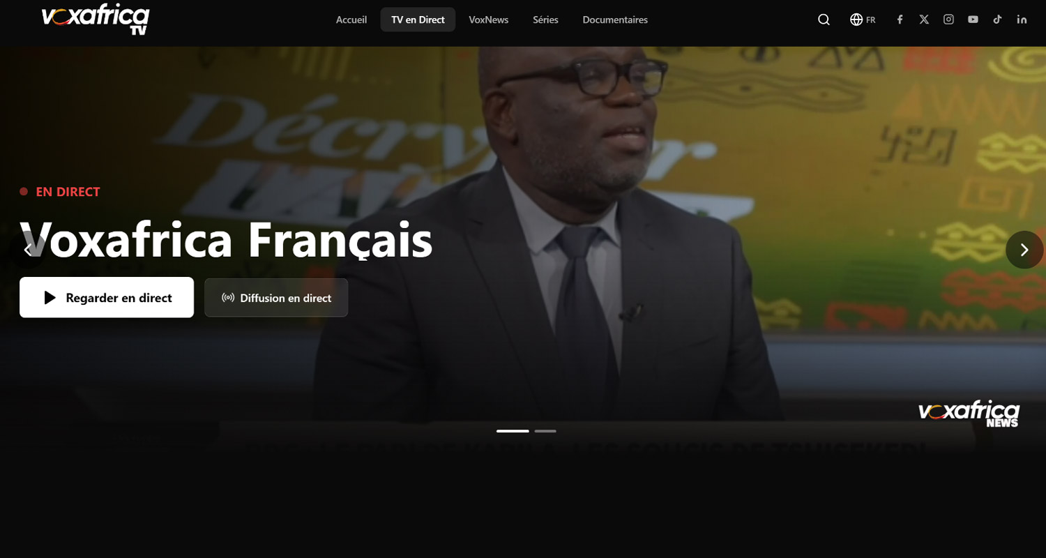 Vox Africa en direct sur internet