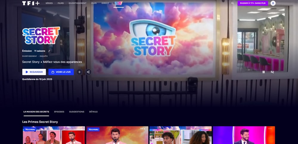 Regarder Secret Story en replay sur TF1+