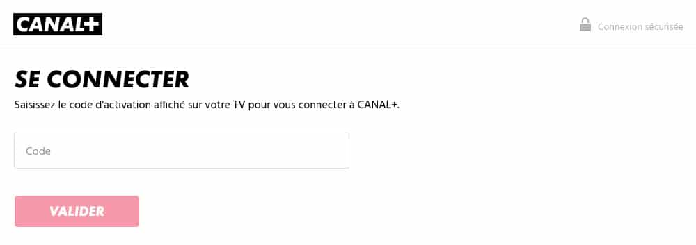 Se connecter a Canal+ avec le code d'activation sur l'Apple TV