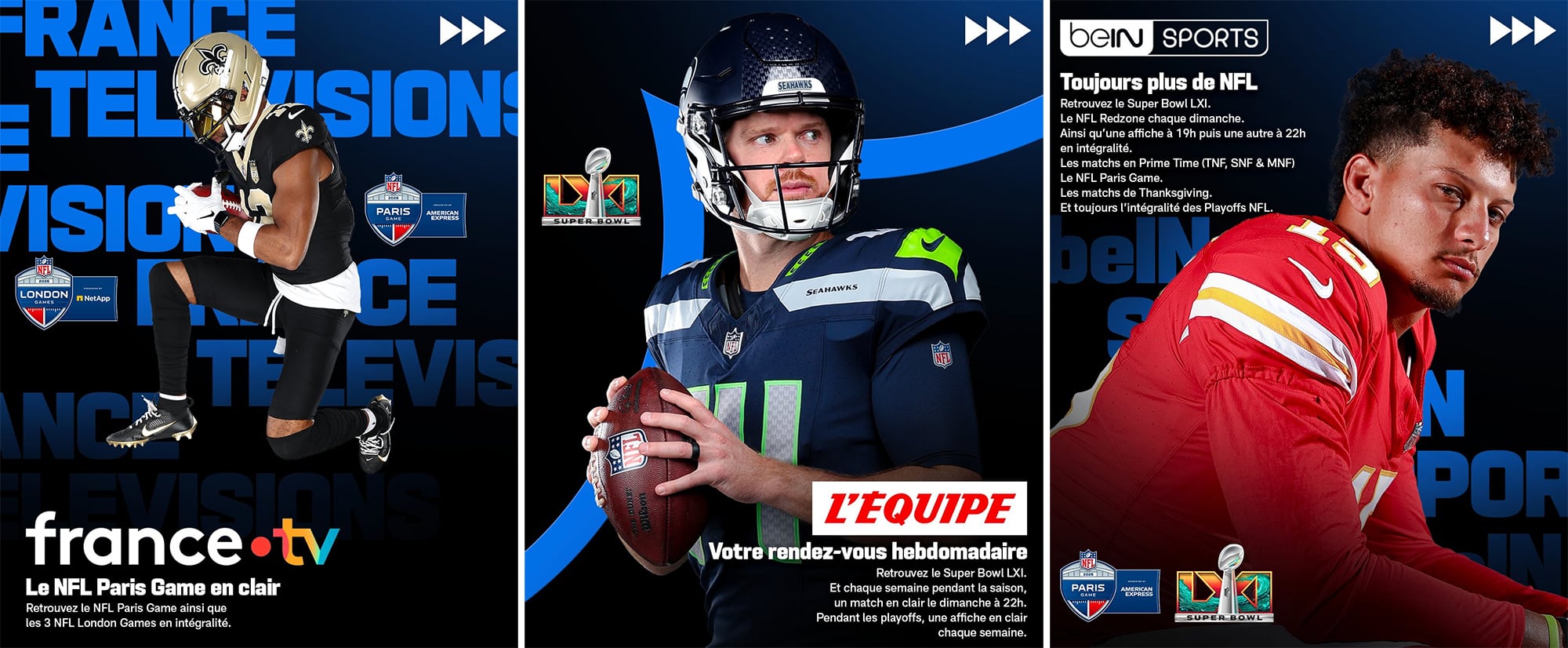 Diffuseurs NFL en 2026