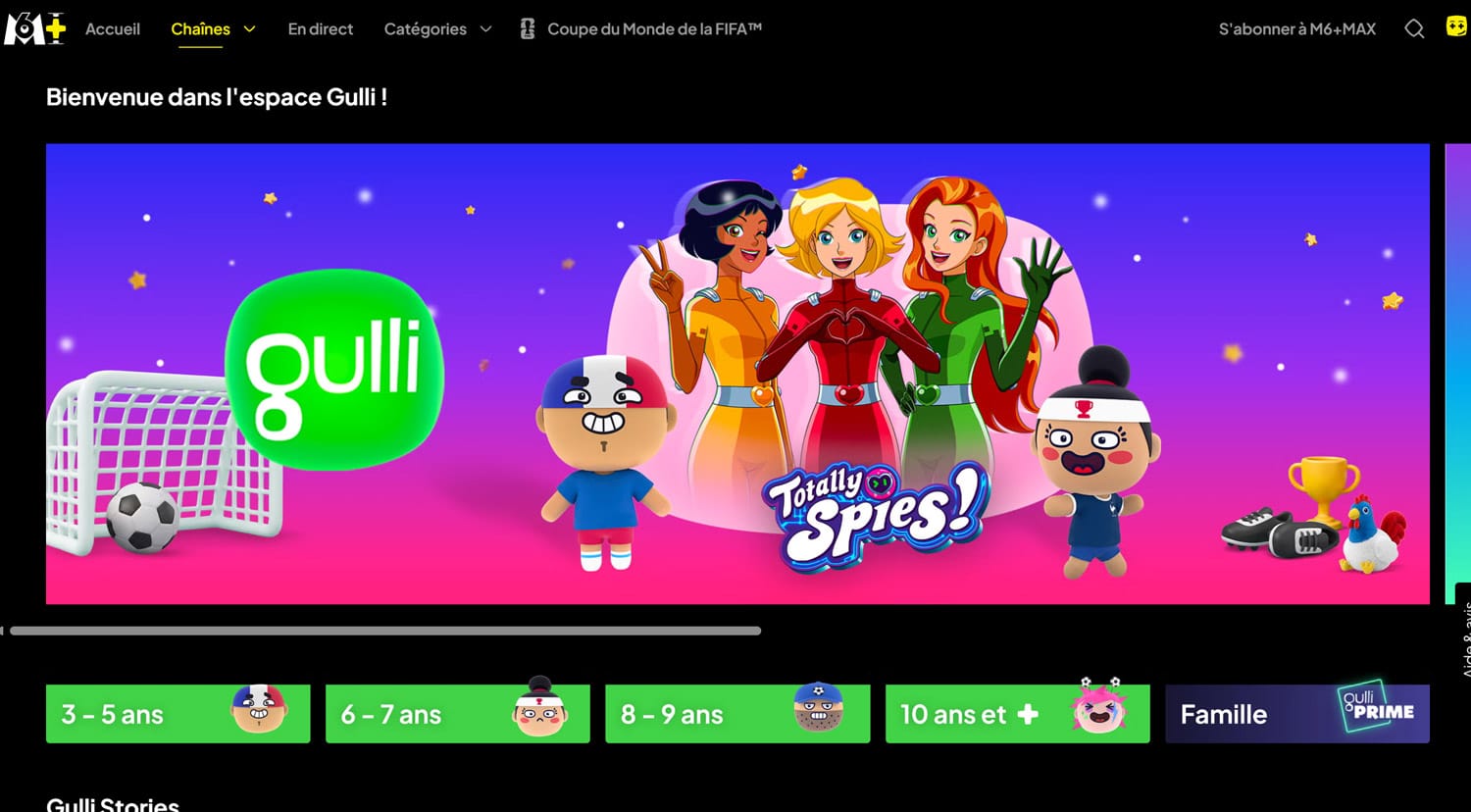 Gulli en replay sur M6+