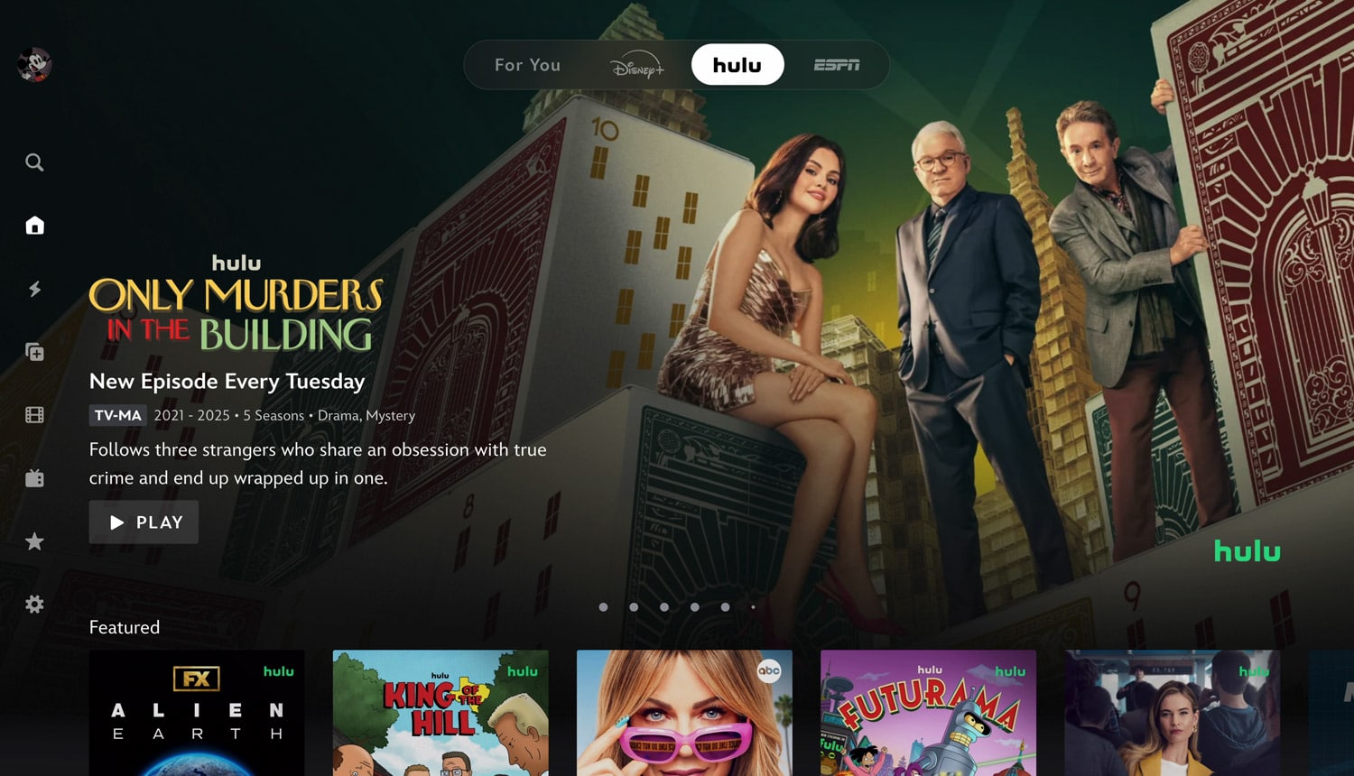 Hulu sur la plateforme Disney+