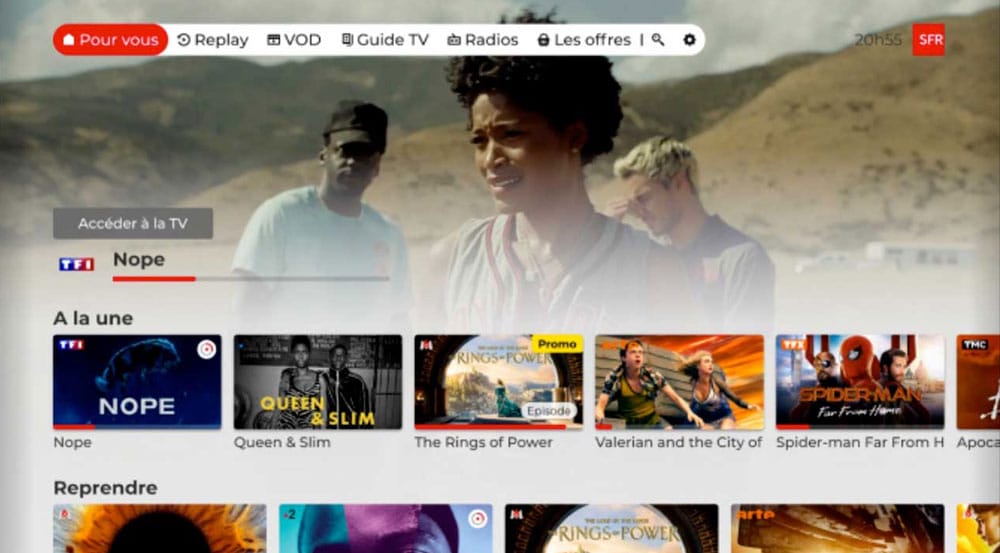 Plateforme SFR TV