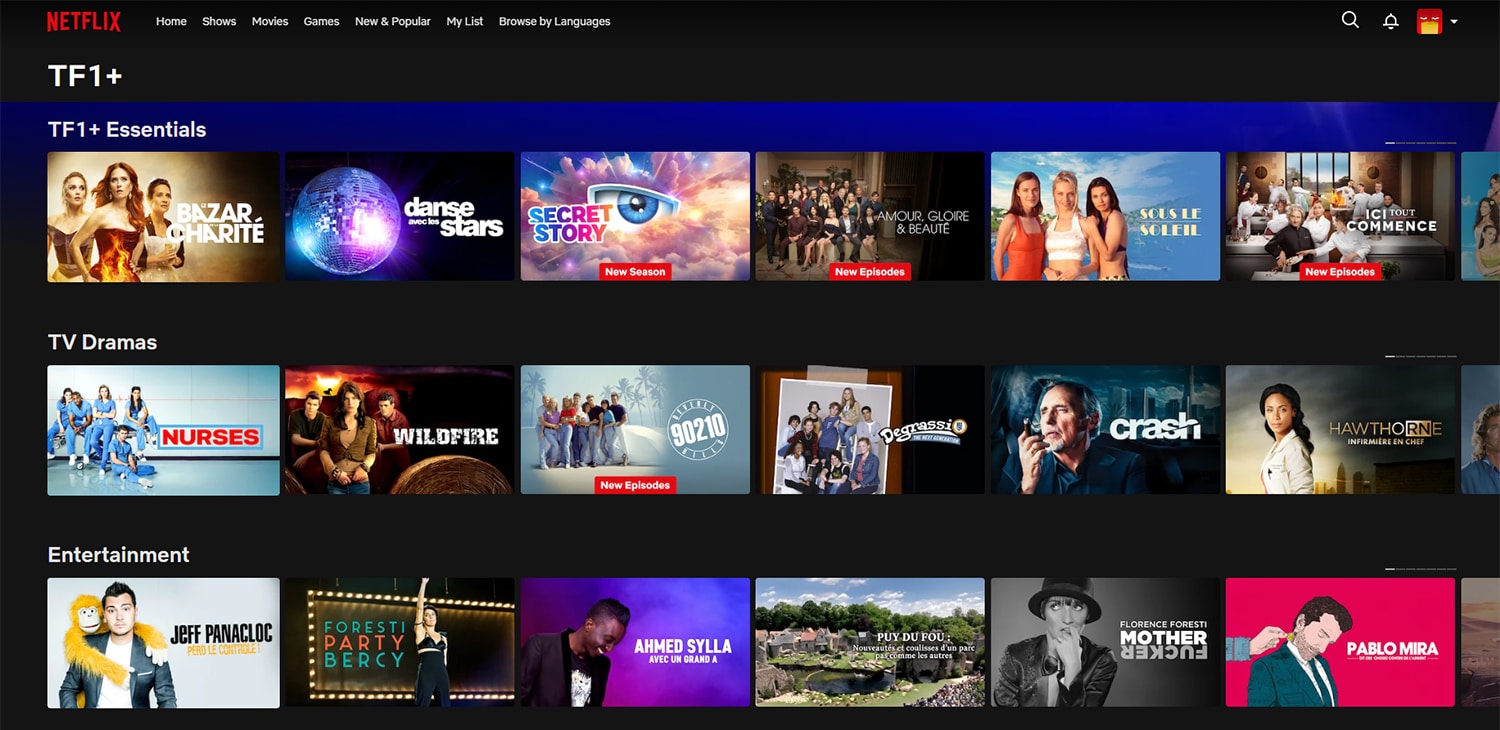 TF1+ sur Netflix