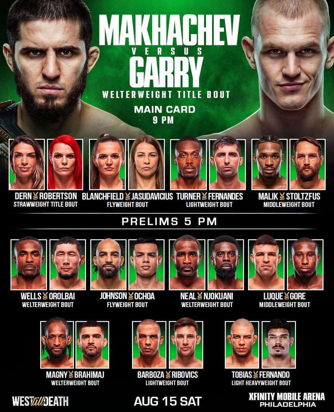 Carte principale de l'UFC 330